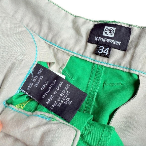 Bermuda Shorts size 34 Green Flat Front - Picture 4 of 5